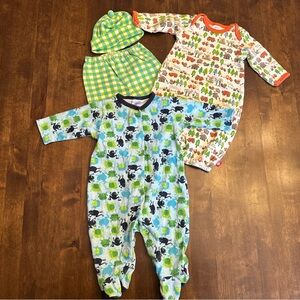 Zutano Baby 3-6 Month Bundle‎ Forest Outdoor Animals CuteCozy Unisex